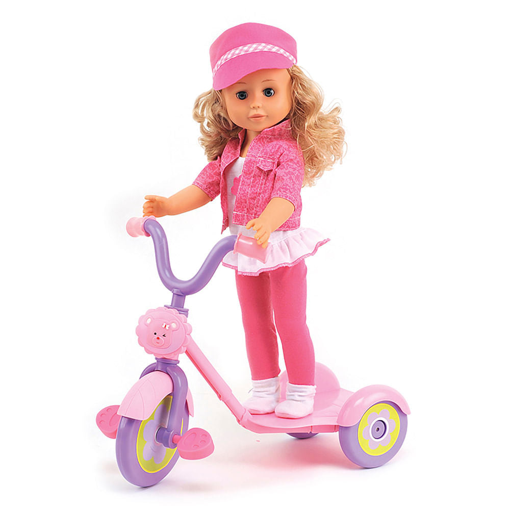 Muñeca Bebé DeLuxe Triciclo