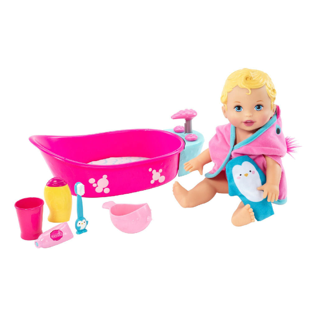 Muñeca Baño de Burbujas Little Mommy
