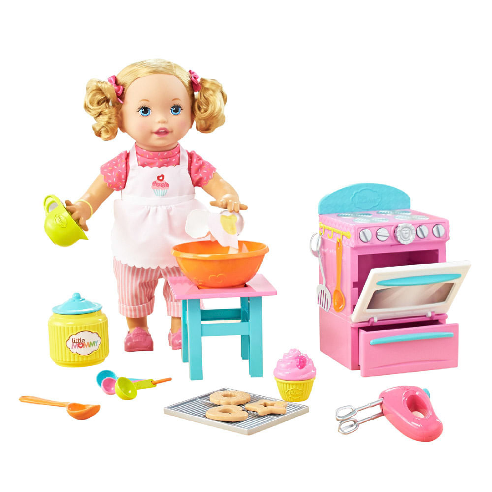 Muñeca Bebe Preparando Galletas Little Mommy