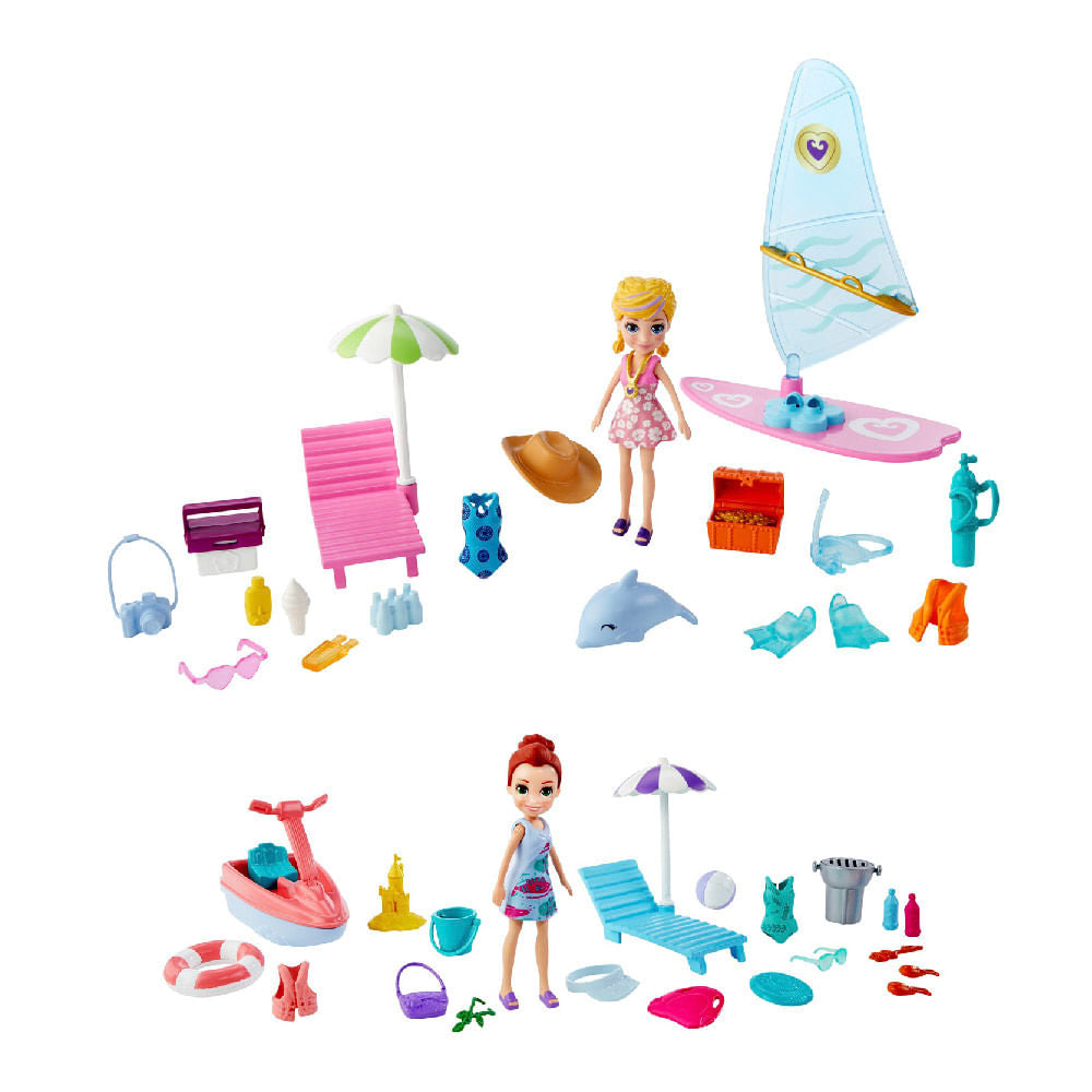 Muñeca Polly Pocket Aventura en la Playa