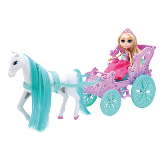 Muñeca con Carruaje y Luces Little Bebops