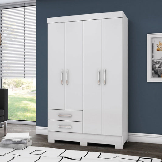 Closet Henn 4 Puertas 2 Gavetas