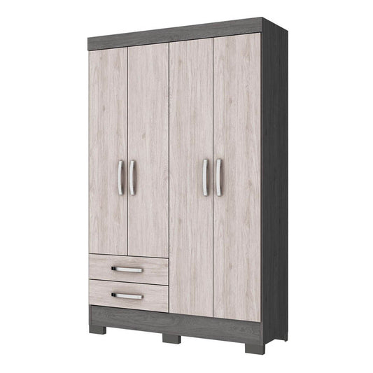 Closet Henn 4 Puertas 2 Gavetas
