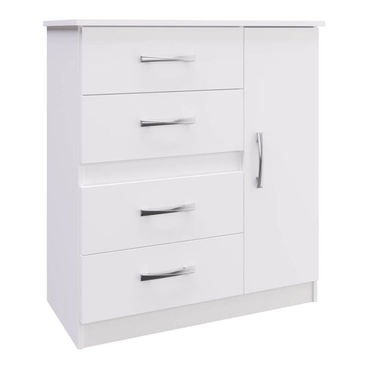 Cómoda Doripel 1 Puerta 4 Gavetas