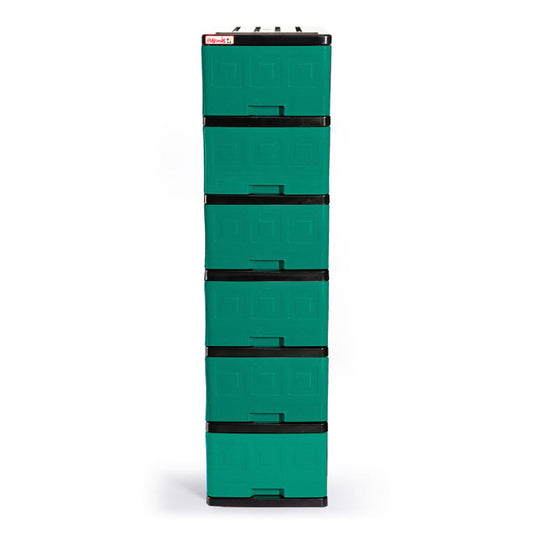 Gavetero Plastimas Verde Oscuro 6 Gavetas