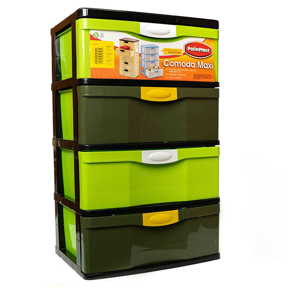 Gavetero Polinplast De 4 Niveles