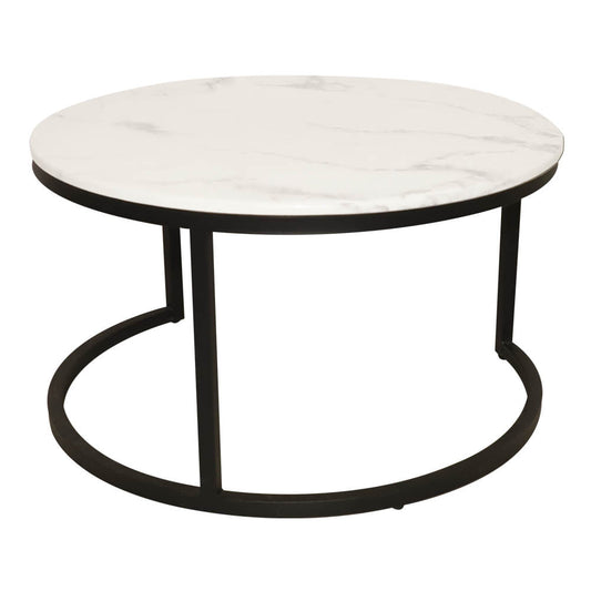 Mesa de Centro Elments Furtniture con Apariencia de Mármol 60 cm