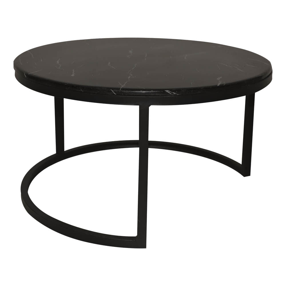 Mesa de Centro Elments Furniture con Apariencia de Mármol 80 cm