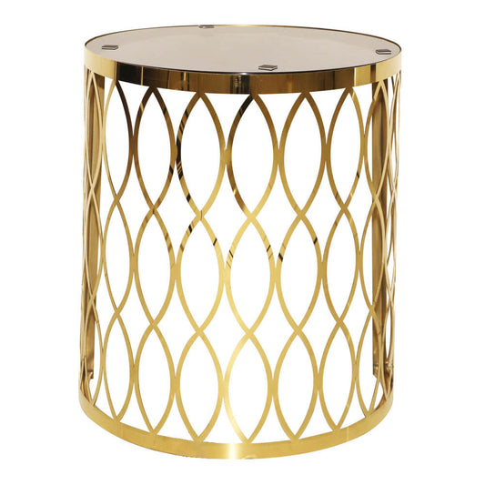 Mesa de Centro con Vidrio Elements Furtniture de Metal 21" x 18"