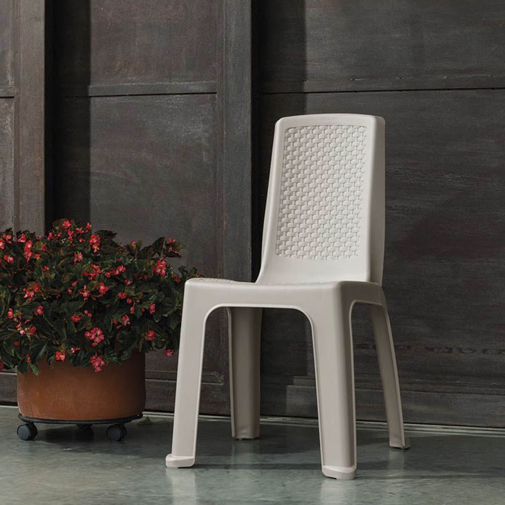 Silla Plástica Rimax Sin Brazos