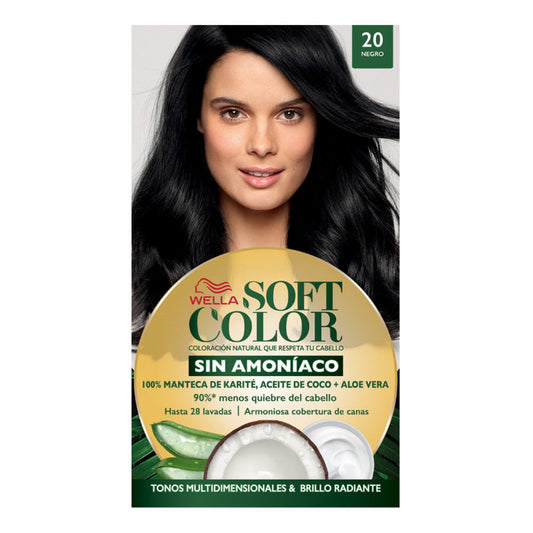Tinte Soft Color Wella Negro