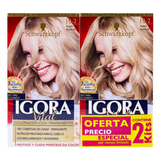 Kit De Tinte Igora Vital Rubio Platino 10-2