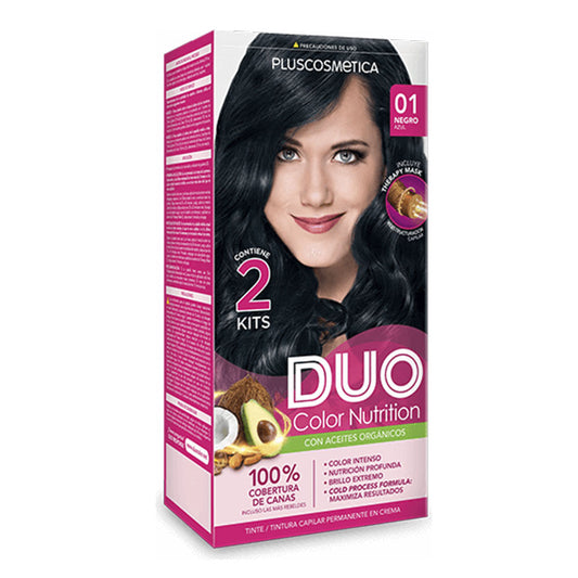 Tinte Duo Kit Color Cream 1 Negro Azul