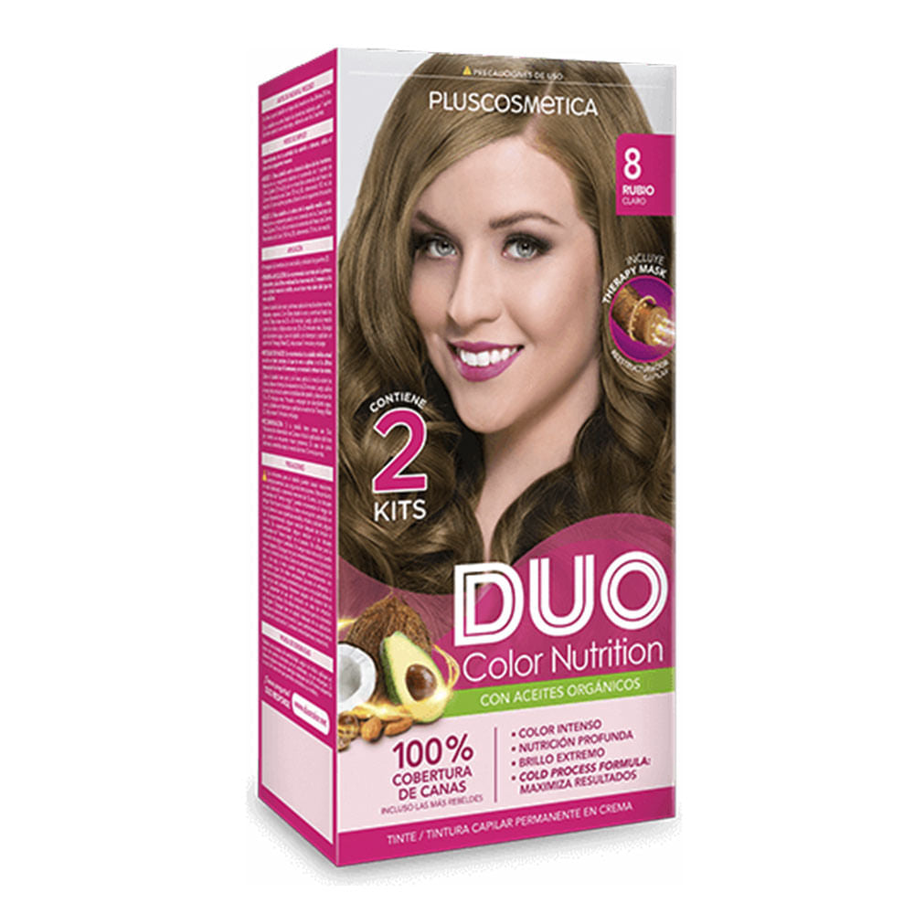 Tinte Duo Kit Color Cream 8 Rubio Claro