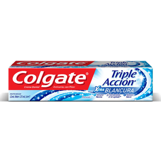 Crema Dental Colgate Triple Acción Xtra Blancura 125 ml