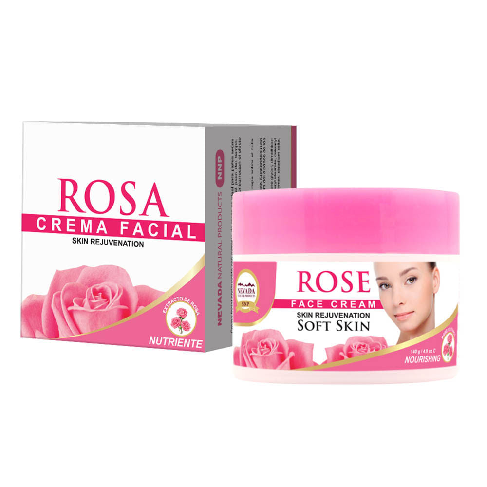 Crema Facial Nevada Rosas 140 g