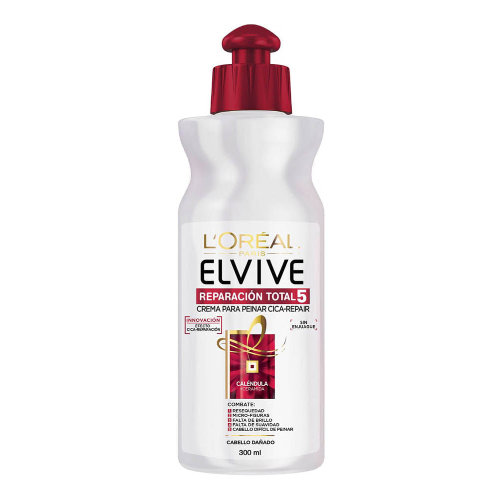 Crema De Peinar Elvive Reparación Total 300 ml