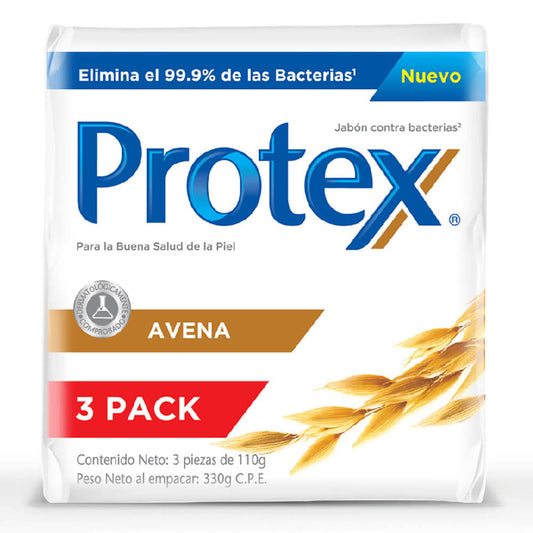 Jabón Protex Avena 110 g 3 Piezas