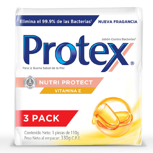 Jabón Protex Vitamina E 110 g 3 Piezas