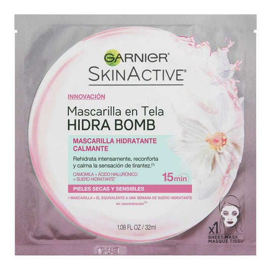 Mascarilla facial Garnier Calmante Bomb 32 g