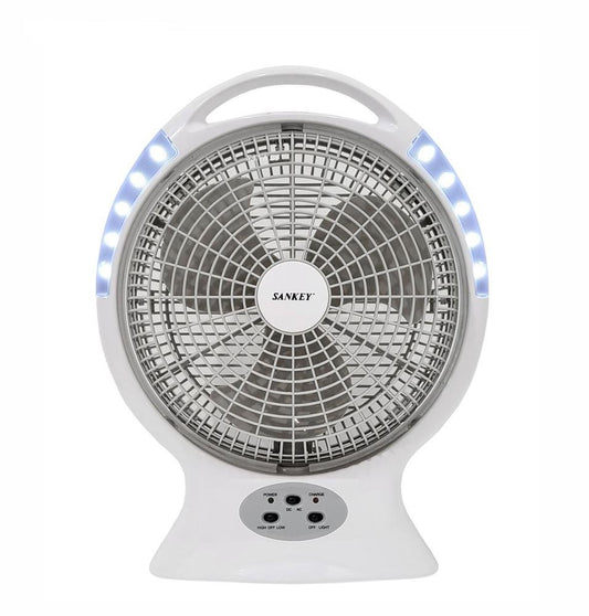 Abanico Piso Sankey 12" Recargable C/Luz