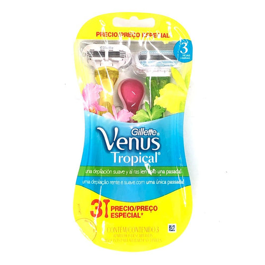 Afeitadora Gillette Venus Tropical 3 piezas