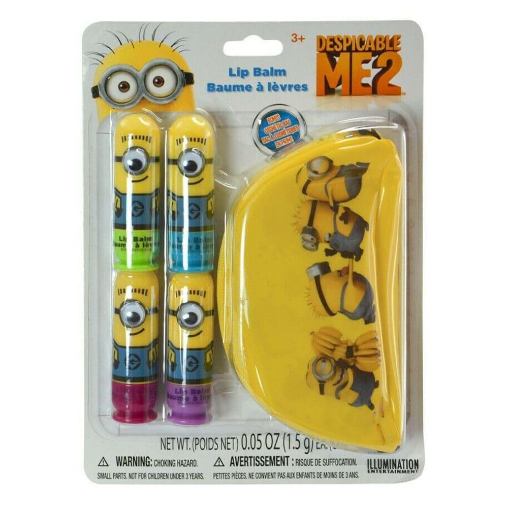 Bálsamo Labial Minions 4 Piezas