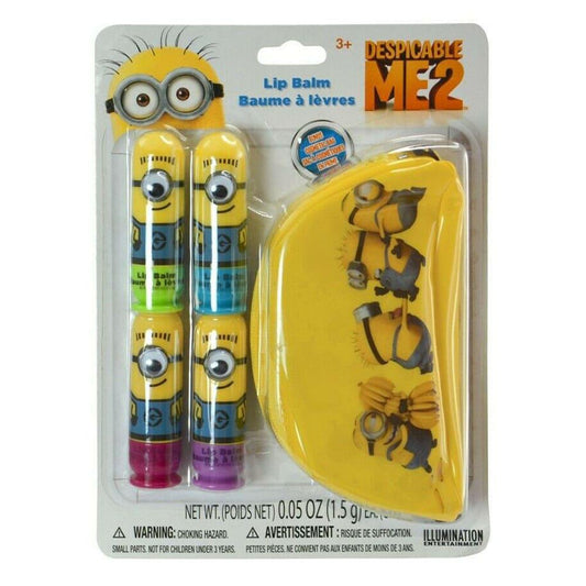 Bálsamo Labial Minions 4 Piezas