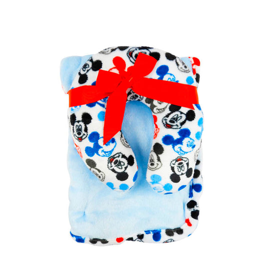 Sabanilla Con Cojín Disney Mickey Mouse Para Bebé Niño 2 Piezas