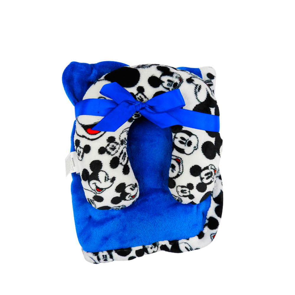 Sabanilla Con Cojín Disney Mickey Mouse Para Bebé Niño 2 Piezas
