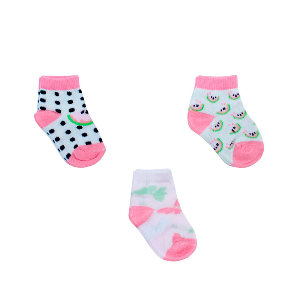 Medias Euro Baby Para Bebé Niña 6 - 12 Meses 3 Piezas