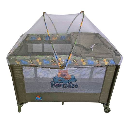 Play Bebesitos Con Mosquitero Ovalado Para Bebé Niño Verde