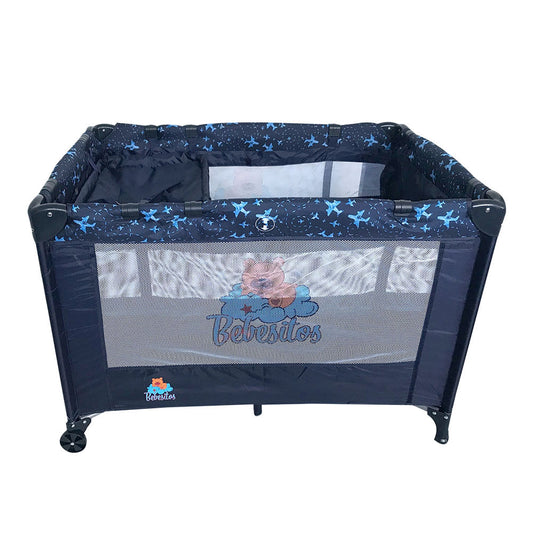 Play Bebesitos Con Mosquitero Para Bebé Niño Azul