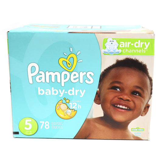 Pañales Desechables Pampers Baby Dry Etapa 5 de 78 Piezas