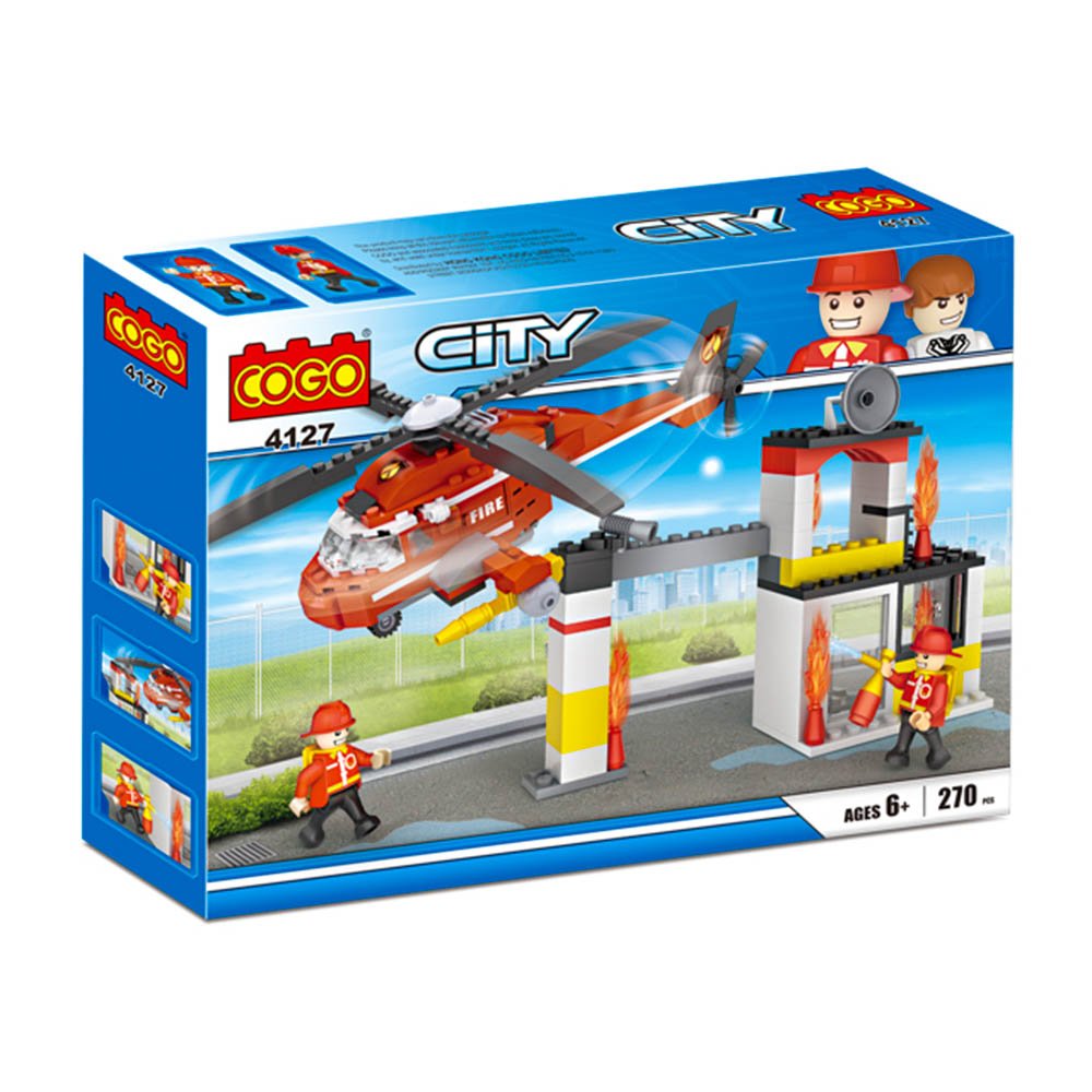 Bloques de Construcción Helicóptero Fire 270 Piezas
