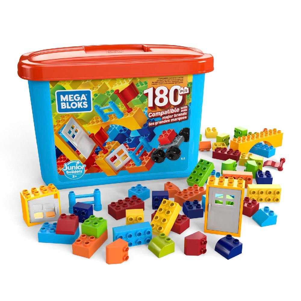 Bloques De Construcción Mega Caja de 180 Mini Bloques