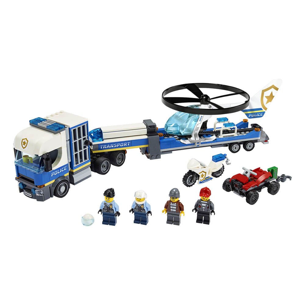 Bloques LEGO® Ciry Police Helicopter Transport