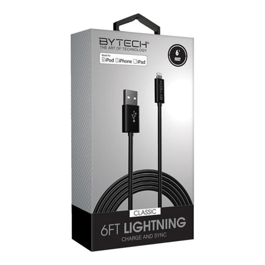 Cable Cargador Bytech Para iPhone Negro