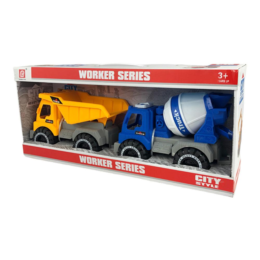 Camión Construcción Star Toys Mediano 1:18 2 Piezas