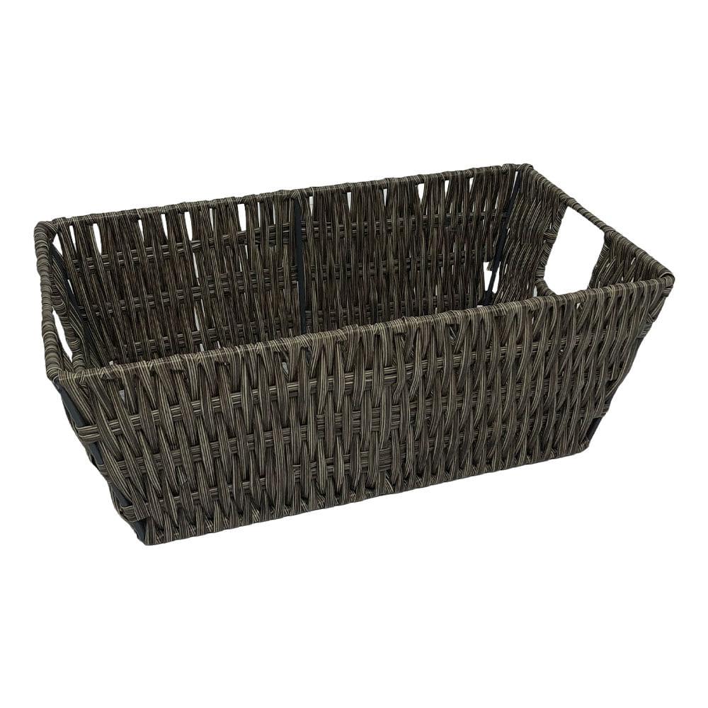 Canasta Simplifurnished de Mimbre Plástico 11.5" x 6.5" x4.5"