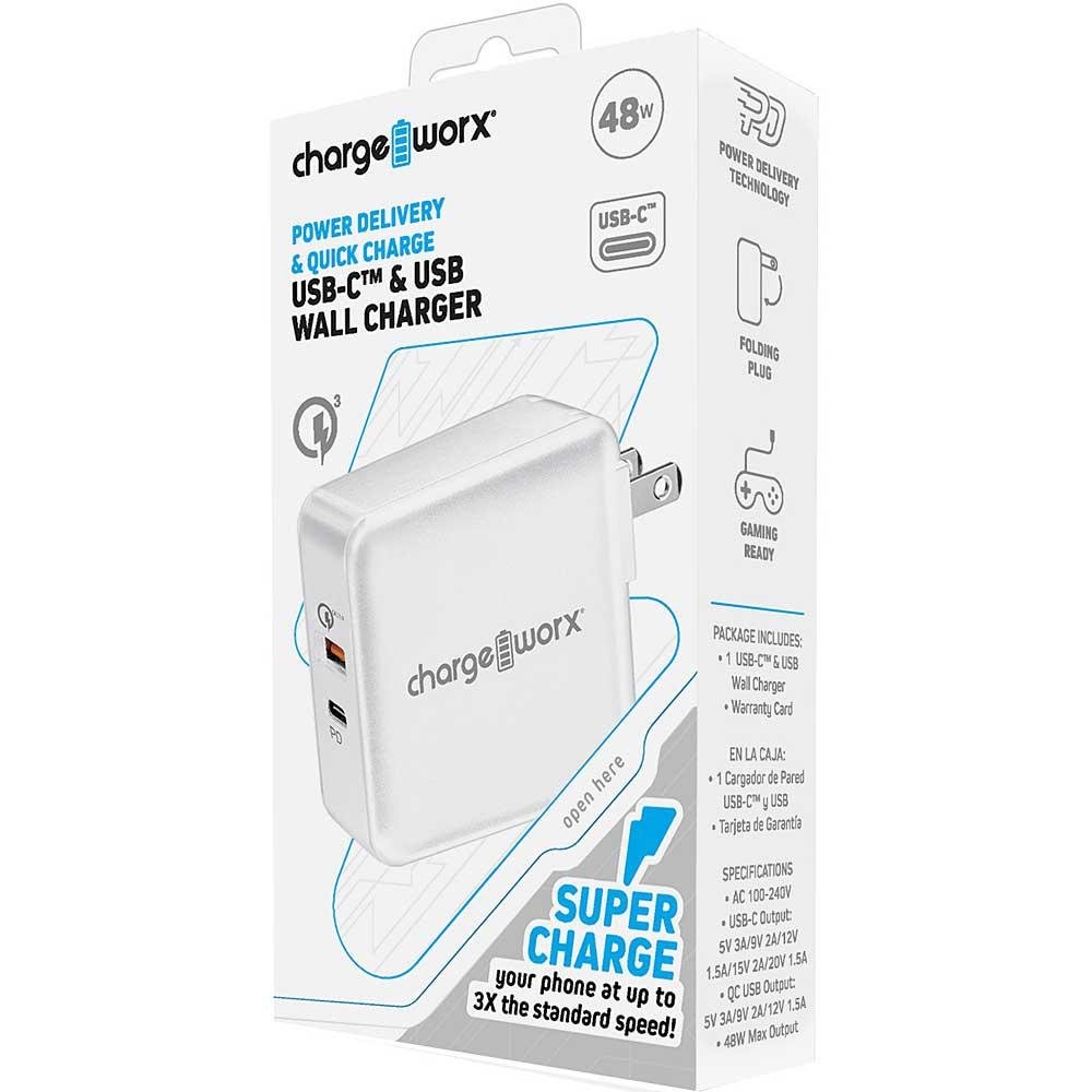 Cargador Chargeworx Usb Pared White