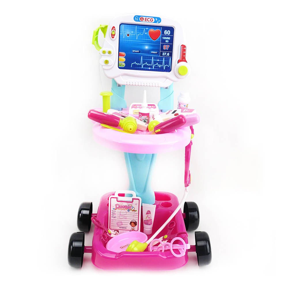 Carrito de Doctor Con Accesorios Set 17 Piezas