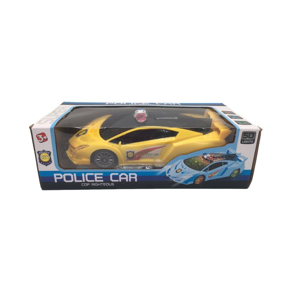 Carro Policia Huda Con Luces Y Sonido