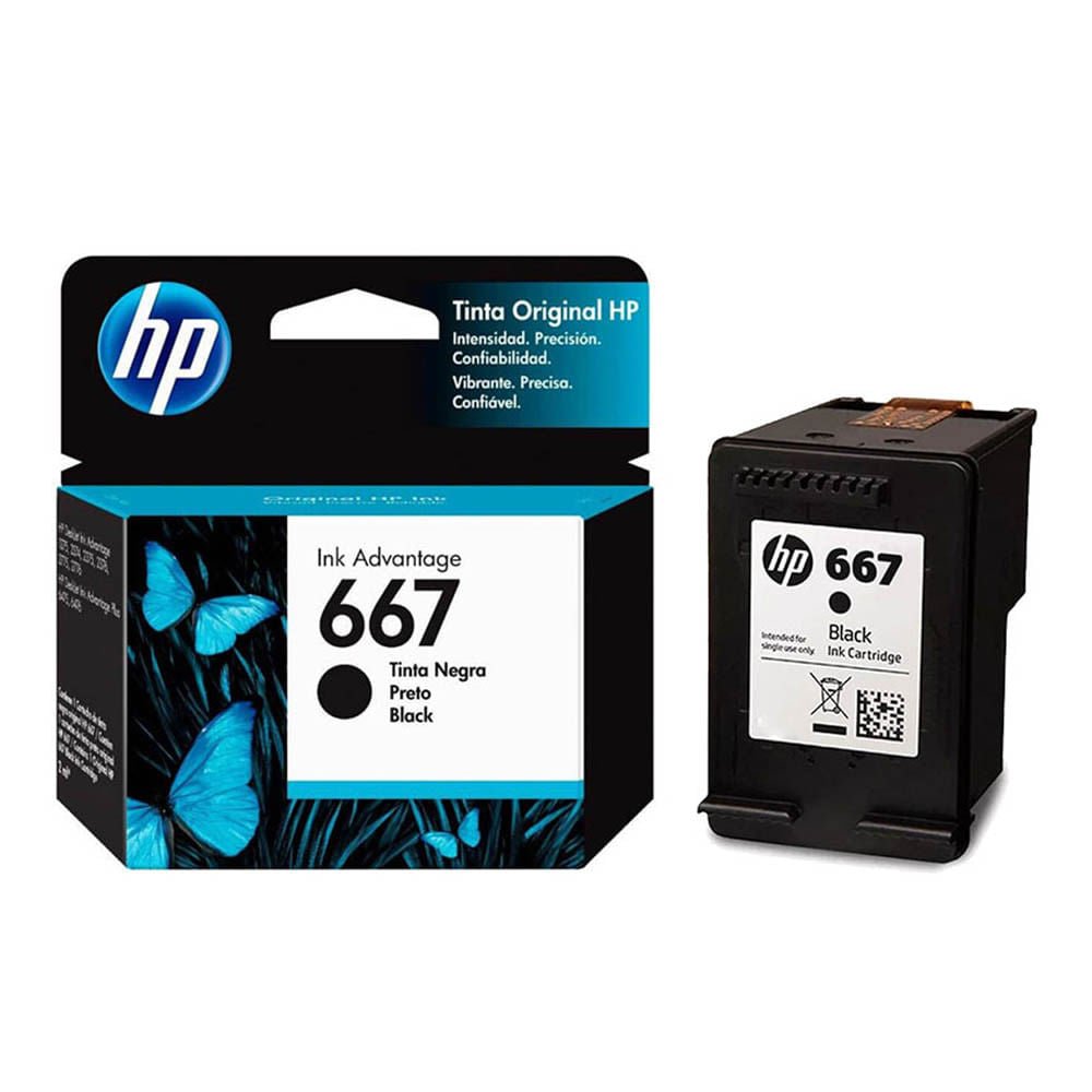Cartucho de Tinta HP 667 Negro Original