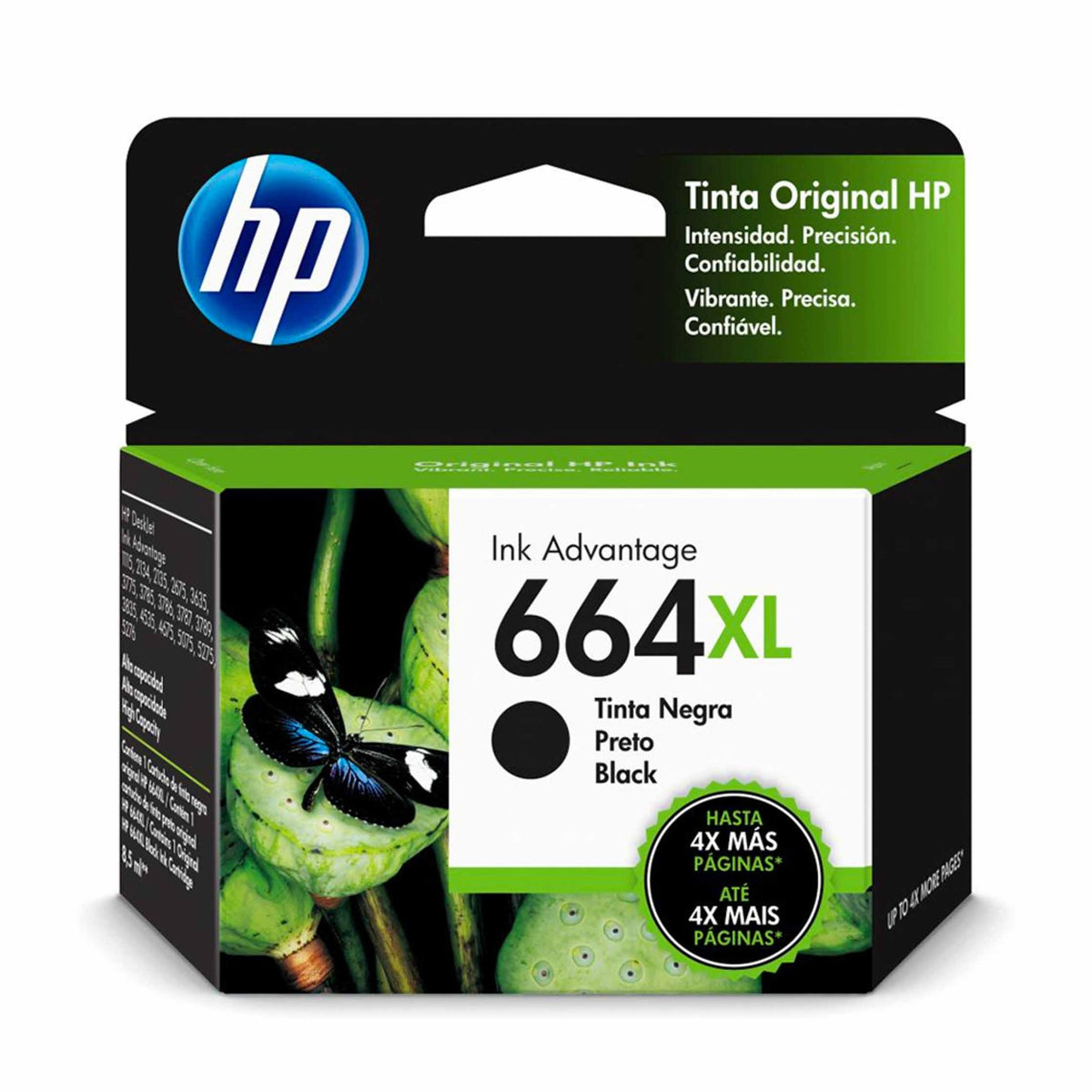 Cartucho Tinta HP 664XL Negro Original