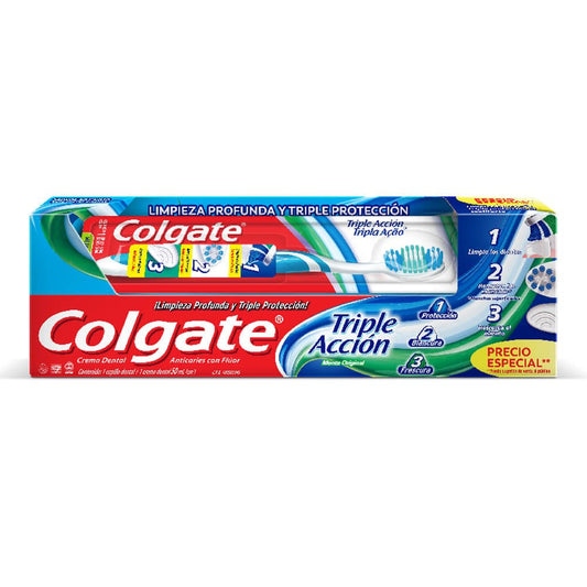 Cepillo Dental Colgate Triple Acción Twister 50 ml