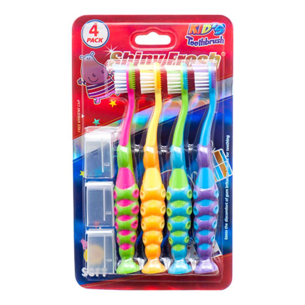 Cepillo Dental Shiny Fresh Infantil 4 Piezas