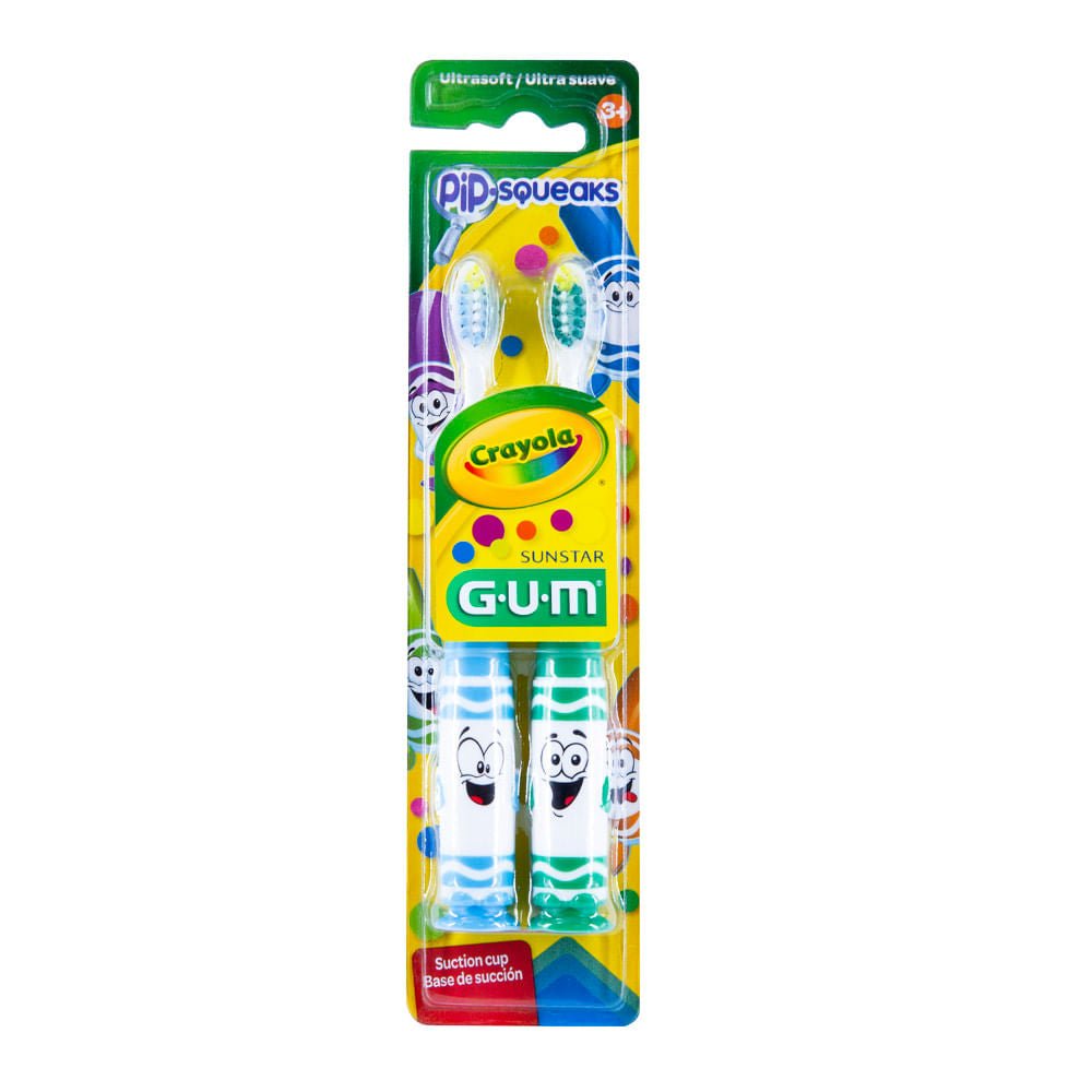 Cepillo Gum Niño Crayola Pip Squeaks 2x1
