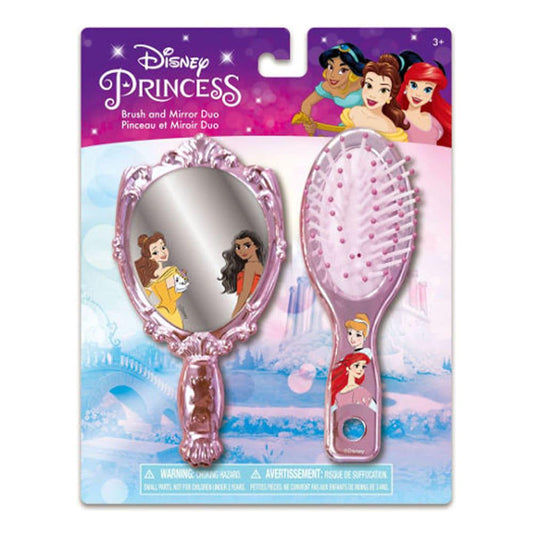 Cepillo y Espejo Princess de Niña 2 Piezas