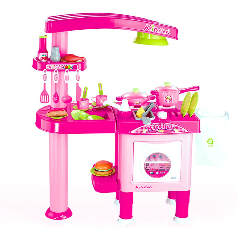 Cocina De Juguete Rosa